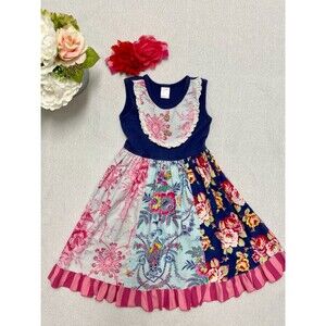 Giggle moon. Pure in Heart dress with matching headband